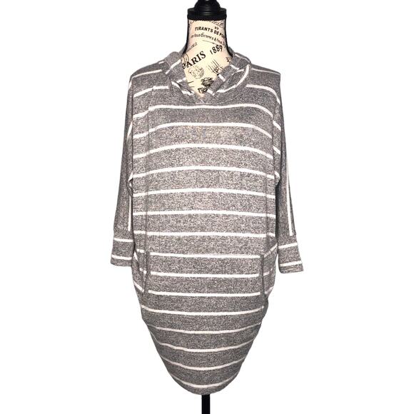 Market & Spruce (S) Karlotta Hooded Dolman Knit Top Stitch Fix Striped Pullover - Picture 1 of 10